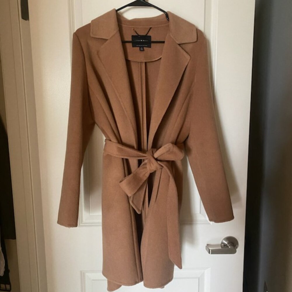 Lucky Brand, Size Small, Wool Blend Wrap Coat Like New
